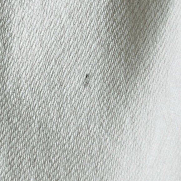 Frame Oversize Jeans in White Size 26 Tan Accent Wide Hem - Picture 14 of 14